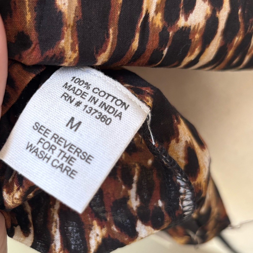 NWT Live 4 Truth Leopard Print Puff Sleeve Blouse - Picture 11 of 11